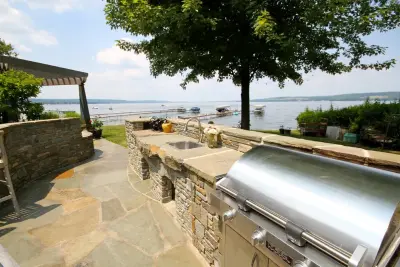 Lakeside Swimming Pool Initiative — Stone & Concrete Installation project by Stone & Outdoor Living Center
