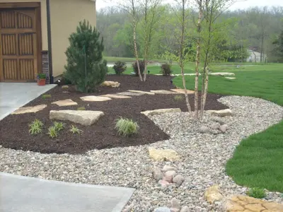 Garden Borders — Stone & Concrete Installation project by Kohler Lawn & Outdoor Inc