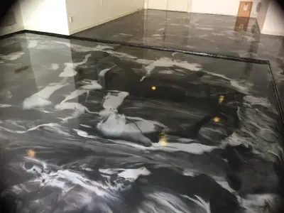 Epoxy Coating for a Showroom Garage — Stone & Concrete Installation project by Versatile Coatings LLC