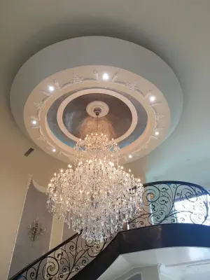 Mica stone overhead — Stone & Concrete Installation project by Walls N Effects