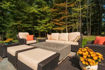 Orange Village Patio and Outdoor Kitchen — Landscape Construction project by The Ohio Valley Group, INC.