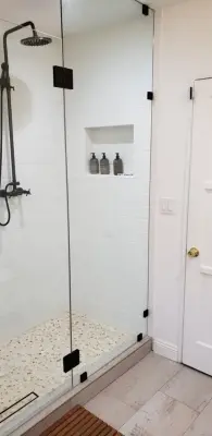 Contemporary Bathroom Renovation in Mojave — Stone & Concrete Installation project by EHD Builders