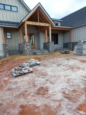 Natural Stone Setup in Mills River NC — Stone & Concrete Installation project by Soto Stone LLC