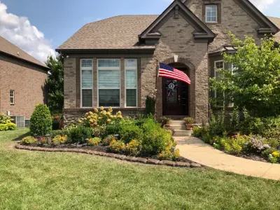 Landscape Curbing with Natural Stone — Stone & Concrete Installation project by 3:23 Custom Curbing