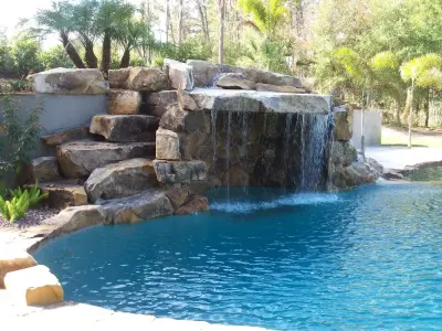 Stone Water Features from Nature — Stone & Concrete Installation project by Rocky Top Stone Supply