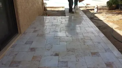 Historic Scottsdale — Stone & Concrete Installation project by Aztec Decks Llc
