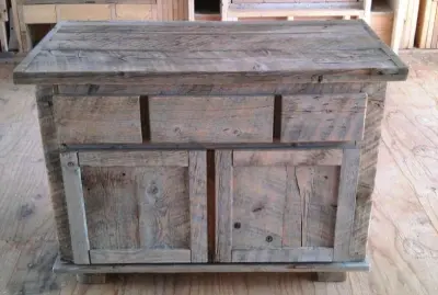Reclaimed Beam Furniture Collection — Stone & Concrete Installation project by Telluride Natural Stone & Reclaimed Wood