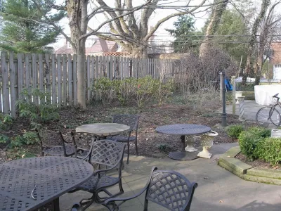 Backyard Renovation: Patio, Fireplace and Outdoor Lighting — Landscape Construction project by The Ohio Valley Group, INC. in Shaker Heights