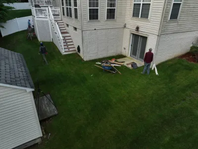 Corner Lot Patio — Landscape Construction project by The Outdoor Living Company in Waldorf