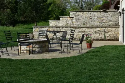 Attractive Fort Atkinson Outdoor Space — Stone & Concrete Installation project by Korth Excavating & Concrete LLC.