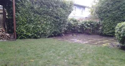 Stone Patio Redux — Landscape Construction project by The Peoples Gardening Collective in Seattle