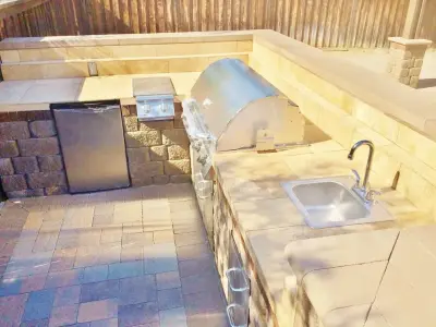 Alfresco Grill — Stone & Concrete Installation project by Integrated Paver Systems