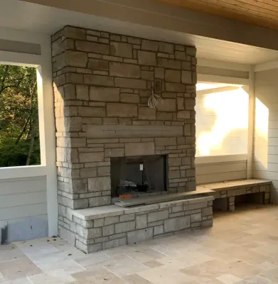 Patio Fire Pits — Stone & Concrete Installation project by Semco Stone