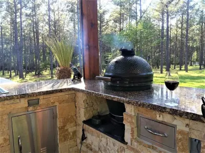 Magnolia Al Fresco Kitchen — Stone & Concrete Installation project by Hill Country Rock