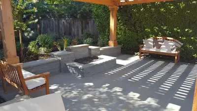 Exterior Fire Installations — Stone & Concrete Installation project by East Bay Masonry