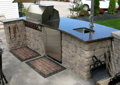 Alfresco Cooking Areas — Stone & Concrete Installation project by Danway Pavers LLC