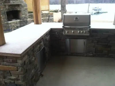 al fresco cooking spaces — Stone & Concrete Installation project by Backyard Outfitters