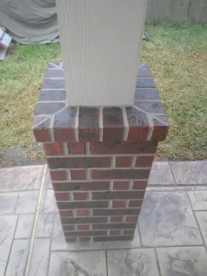 Patio Cover Masonry Pillars for Outdoor Spaces — Stone & Concrete Installation project by JL Masonry