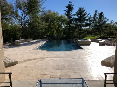 Poolside Area — Stone & Concrete Installation project by Semco Stone