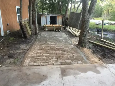 Palm Valley Vehicle Platform — Stone & Concrete Installation project by Salt Run Outdoor