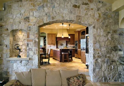Interior Stone Veneer — Landscape Construction project by The Rock Garden