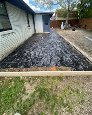 Outdoor Pathway and Patio Expansion — Stone & Concrete Installation project by Crest Concrete