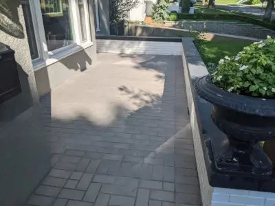 Outdoor Terrace — Stone & Concrete Installation project by Markuson Mark III Construction