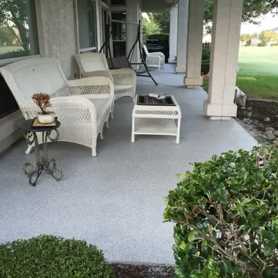 Patio Flooring Revamp — Stone & Concrete Installation project by Versatile Coatings LLC