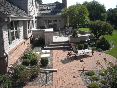 Paver Patio — Landscape Construction project by The Secret Garden