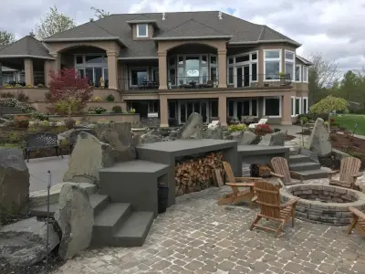 Outdoor Spaces — Stone & Concrete Installation project by RC Concrete