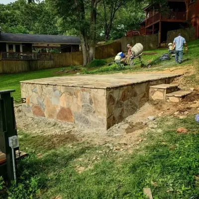 Outdoor Spaces — Stone & Concrete Installation project by Balderas Masonry Co