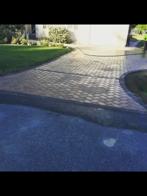 Paved Driveway — Stone & Concrete Installation project by The Paver Guyz