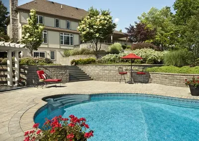 New Jersey Poolscape — Stone & Concrete Installation project by CST Pavers