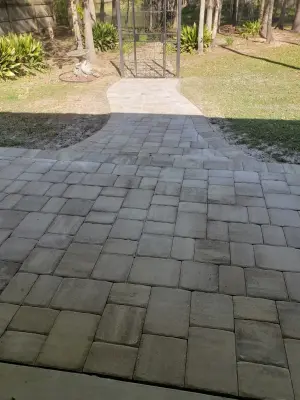 Paving project — Stone & Concrete Installation project by Mudbug Pavers & Construction