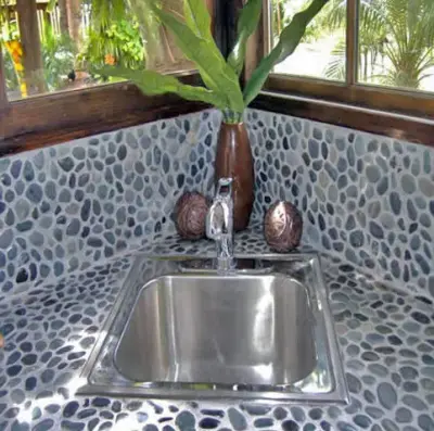 Pebble Tile Inspirations — Stone & Concrete Installation project by Cascade Stoneworks