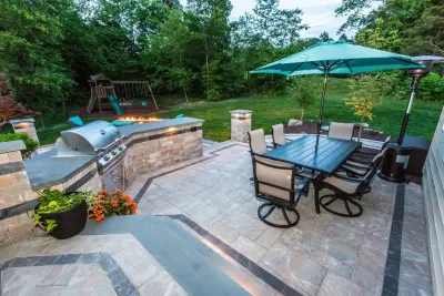 Cambridge Pavingstones with ArmorTec - Stone & Concrete Installation in Lyndhurst, NJ