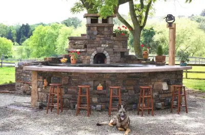 Pizza Baking Equipment — Stone & Concrete Installation project by Ettore Masonry Inc.