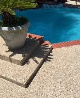Swimming Pool Surface Coating — Stone & Concrete Installation project by RTP Concrete Coatings