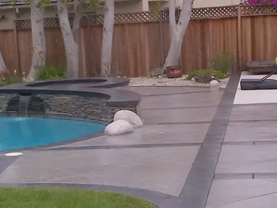 Long Beach Pool Deck — Stone & Concrete Installation project by Modern Concrete Surfaces