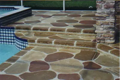 Swimming Pool Patios — Stone & Concrete Installation project by Turoc Concrete Design