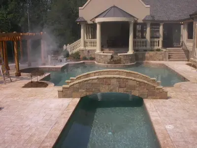 Swimming Areas — Stone & Concrete Installation project by Dixie Stamped Concrete Inc