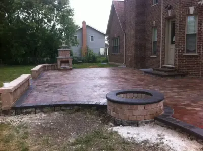 Exterior Stonework — Stone & Concrete Installation project by Premier Paving Of Northern Illinois