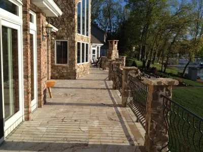 Millennium Travertine - Stone & Concrete Installation in Austin, TX
