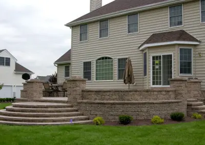 Elevated Patios — Stone & Concrete Installation project by Danway Pavers LLC