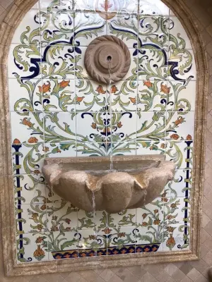 Santa Fe Handcrafted Painted Tiles — Stone & Concrete Installation project by Villa & Mission Imports