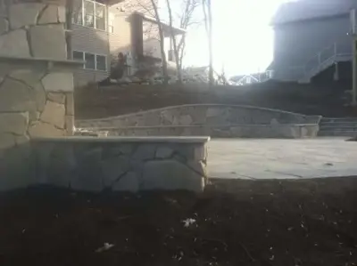 reclaimed concrete — Stone & Concrete Installation project by Stoneman Masonry Inc.