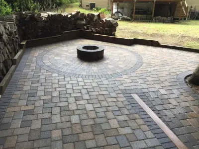 Redmond Patio and Fire Pit Setup — Stone & Concrete Installation project by Xavier Pavers