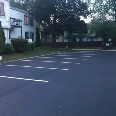 Trenton NJ Apartment Complex Parking Area — Stone & Concrete Installation project by Rusling Paving & Concrete