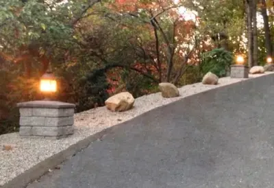 NJ Retaining Wall — Stone & Concrete Installation project by CST Pavers