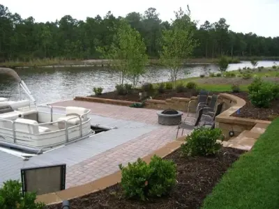 retention barrier — Stone & Concrete Installation project by Quality Concrete Contractors